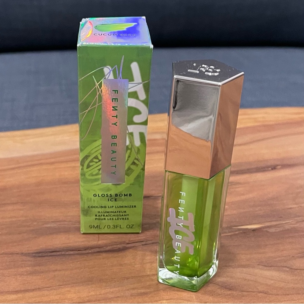 NWT FENTY BEAUTY Gloss Bomb Ice Cooling Lip Luminizer Full Size - CUCUM'BRRR